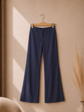 Ref A09: Pantalon Emporio Armani bleu marine coupe large – Taille IT 38 / FR 34
