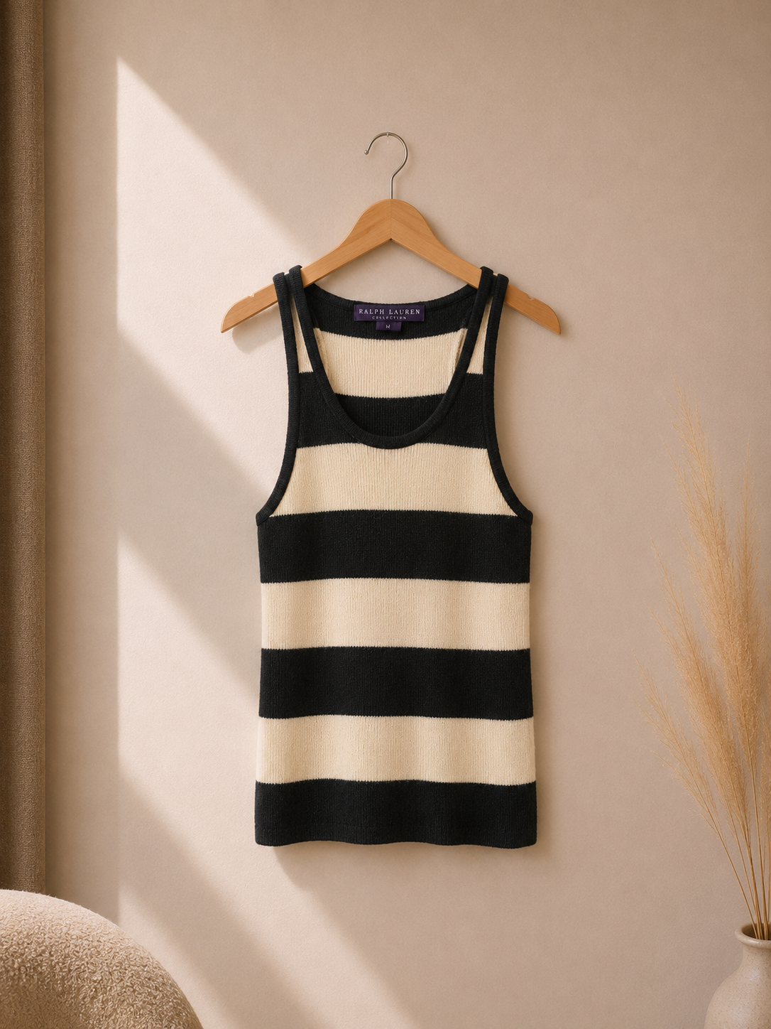Ref A15: Débardeur Ralph Lauren Collection en cachemire – Taille M