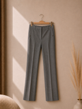 Ref A08: Pantalon Salvatore Ferragamo gris tailoring – Taille IT 38 / FR 34