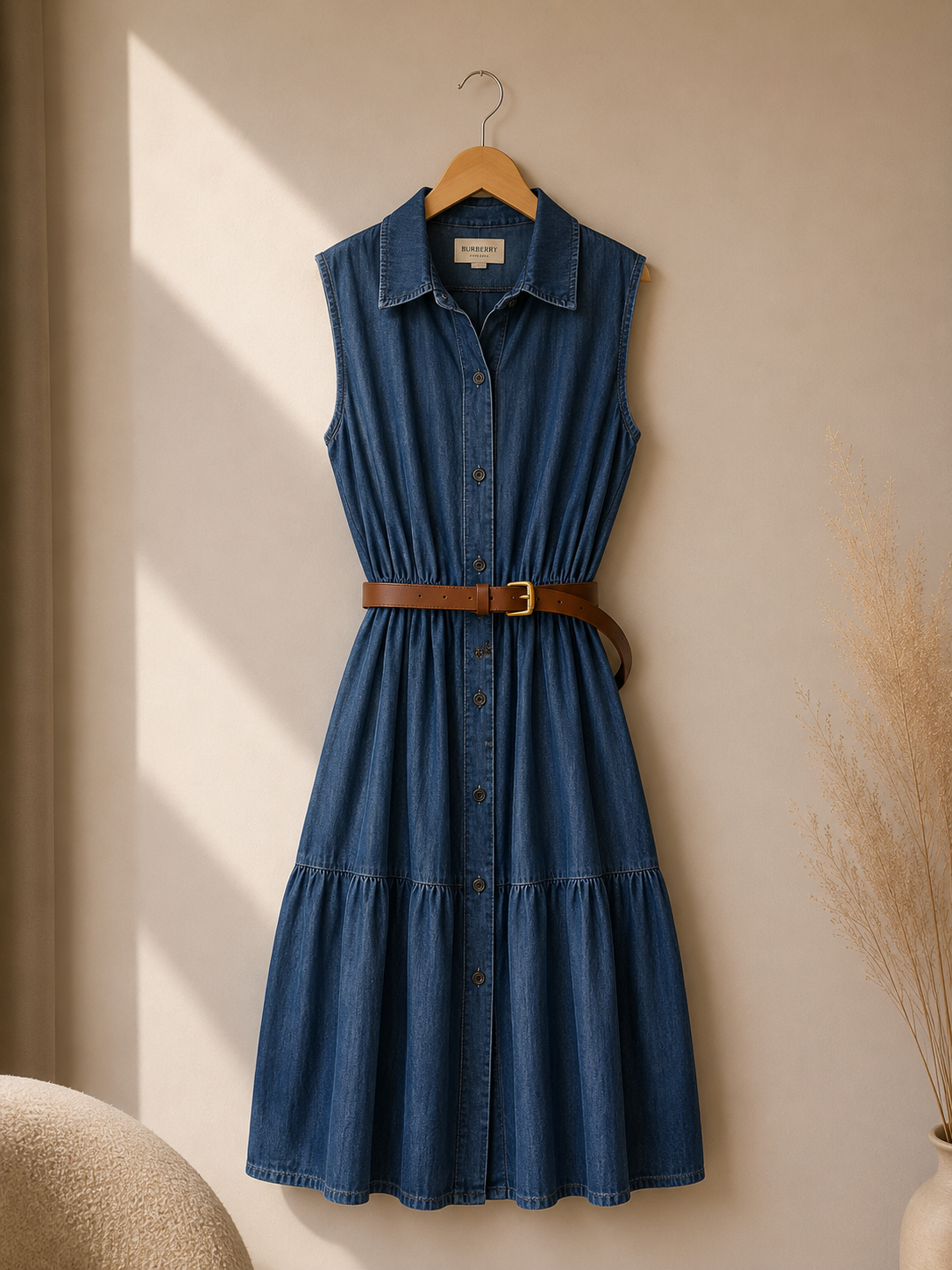 Ref A05: Robe Maison Hausmann en denim – Taille S