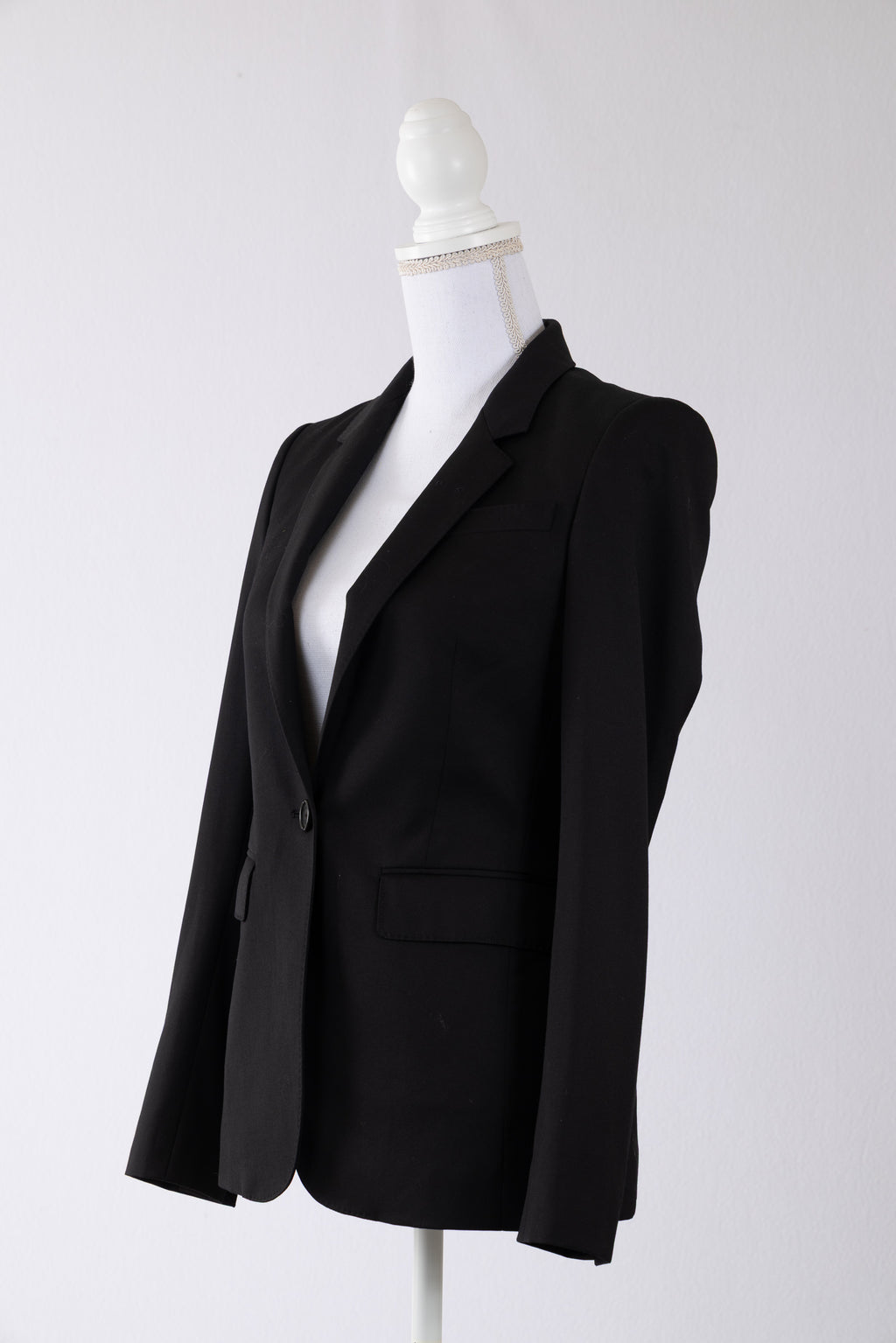 A14 – Blazer Burberry noir structuré – Taille XS – Seconde main