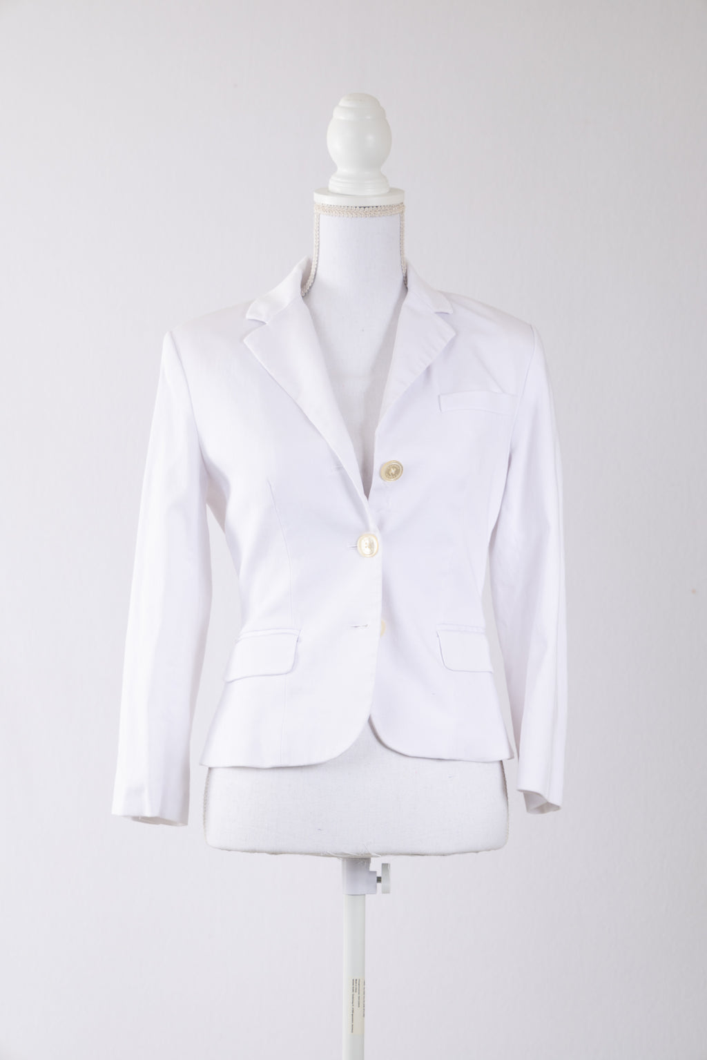 A30 – Blazer Lauren Ralph Lauren ivoire coupe cintrée – Taille US 2 / FR 34-36 – Seconde main