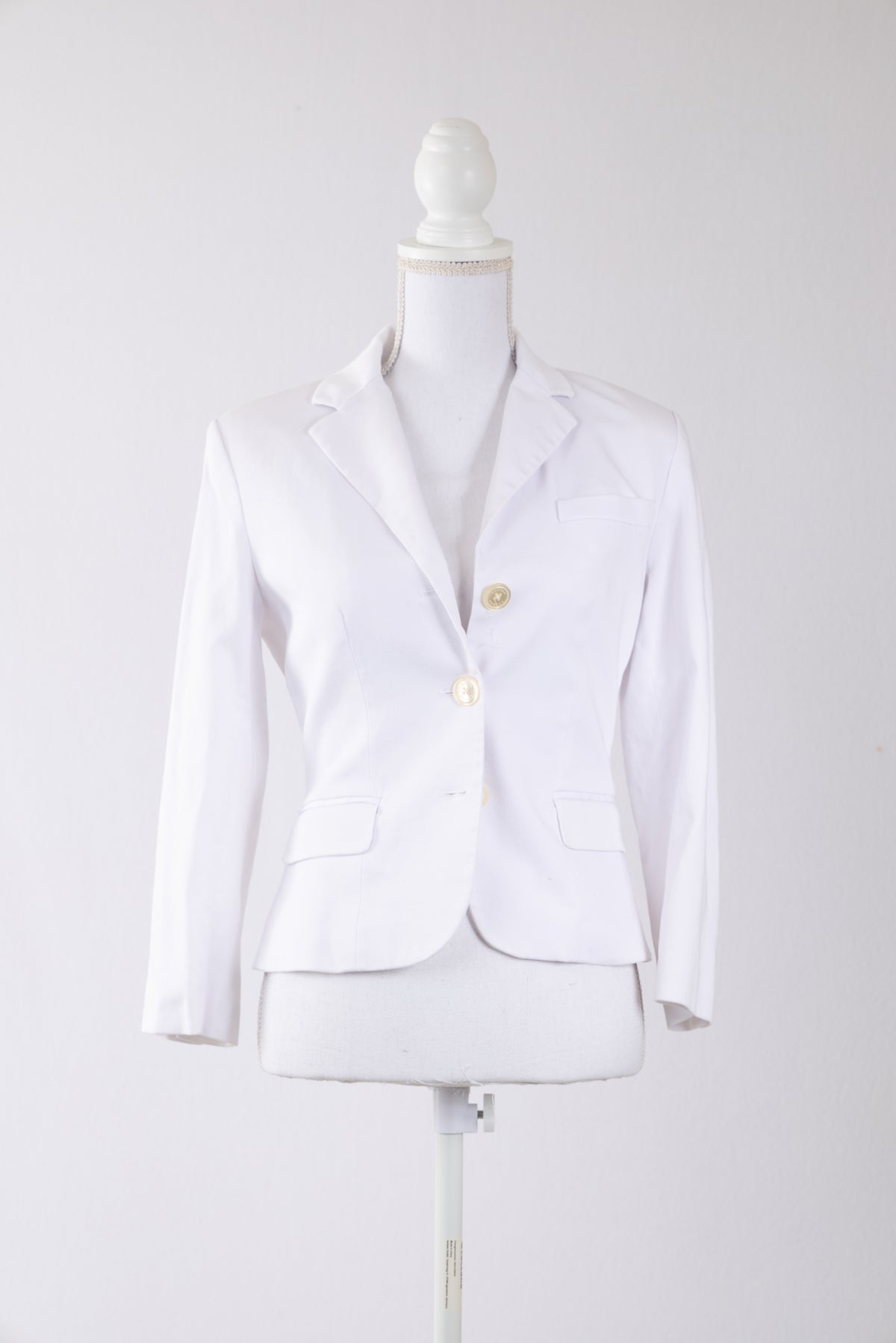 A30 – Blazer Lauren Ralph Lauren ivoire coupe cintrée – Taille US 2 / FR 34-36 – Seconde main