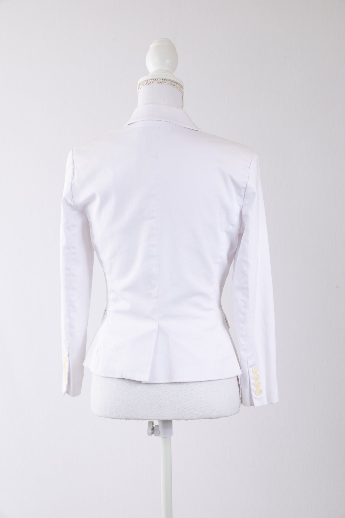 A30 – Blazer Lauren Ralph Lauren ivoire coupe cintrée – Taille US 2 / FR 34-36 – Seconde main