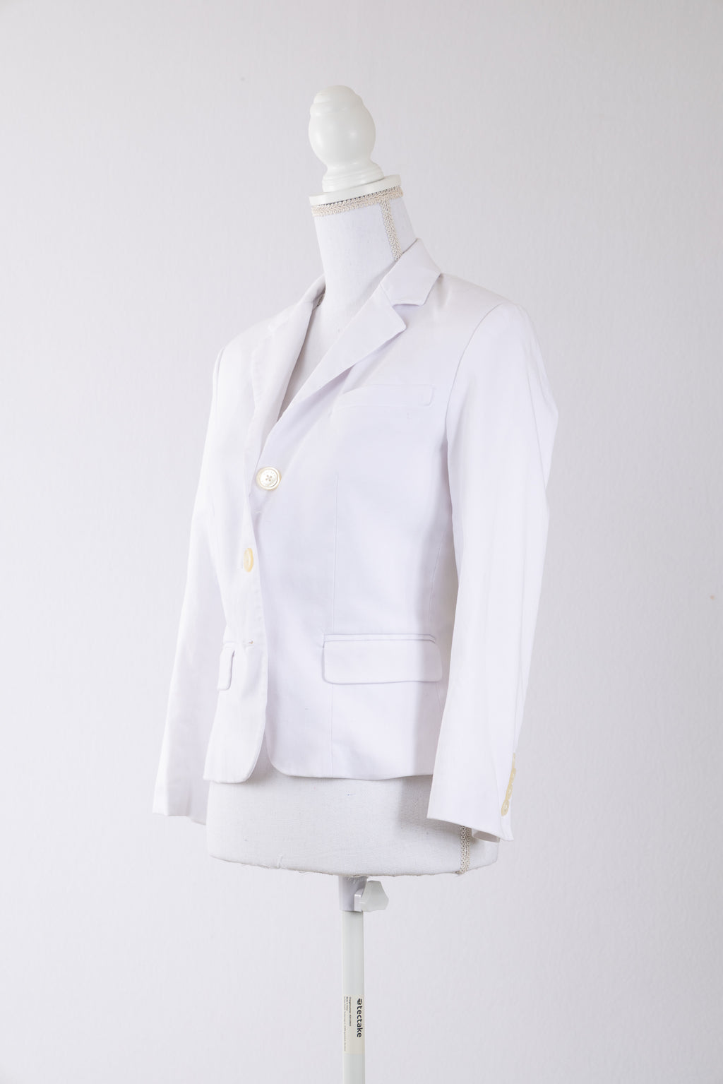A30 – Blazer Lauren Ralph Lauren ivoire coupe cintrée – Taille US 2 / FR 34-36 – Seconde main