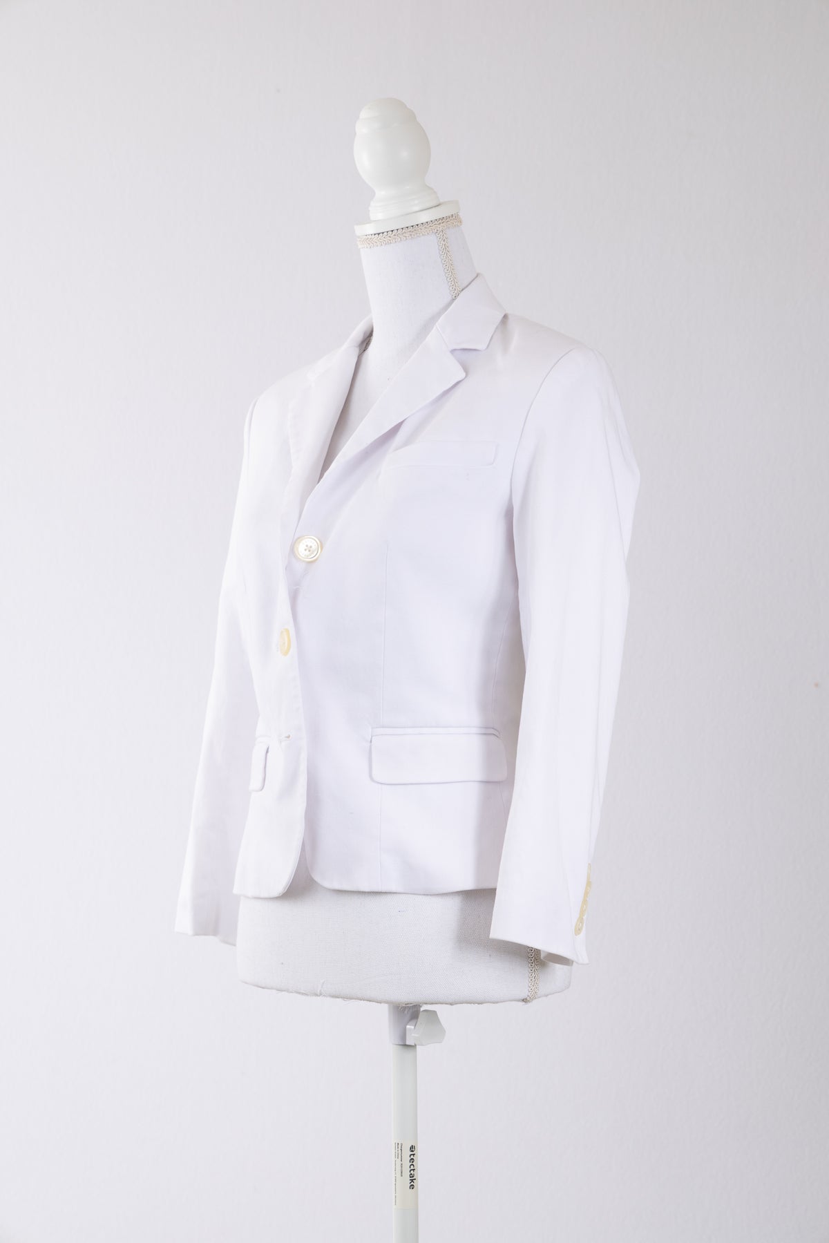 A30 – Blazer Lauren Ralph Lauren ivoire coupe cintrée – Taille US 2 / FR 34-36 – Seconde main