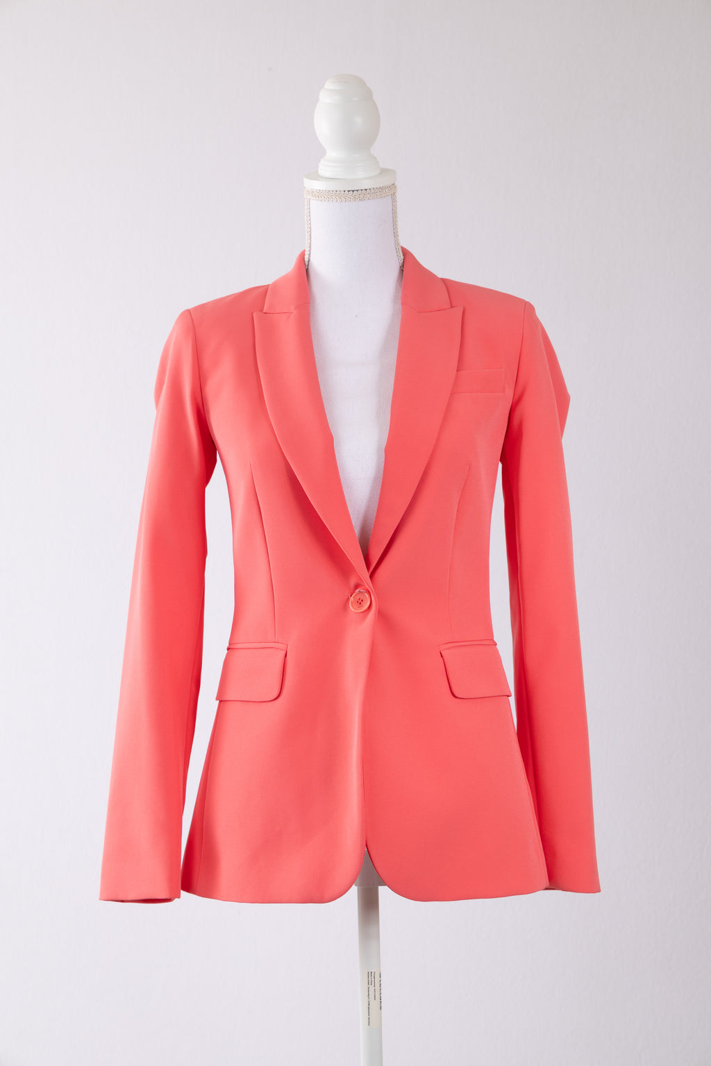 A02 – Blazer Liu Jo rose corail ajusté – Taille 34 FR – Seconde main