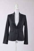 A01 – Blazer ajusté Mango noir – Taille S / 36 – Seconde main